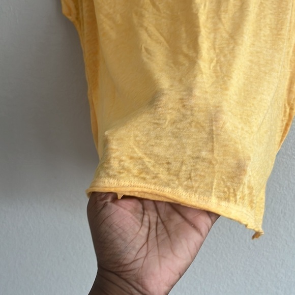 Vanilla Star Yellow Color Block Oversized Shirt Size Small - Picture 10 of 10